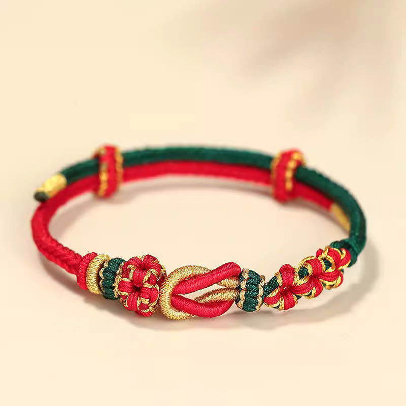 Handmade Red String Bracelet Eight Thread Peace Knot Protection