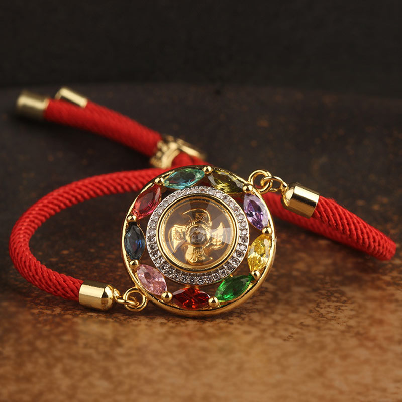 Copper Zircon Wealth Luck Bracelet Necklace | Spiritual Jewelry