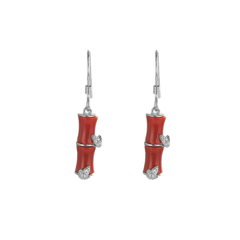 925 Sterling Silver Jade Earrings for Prosperity and Protection