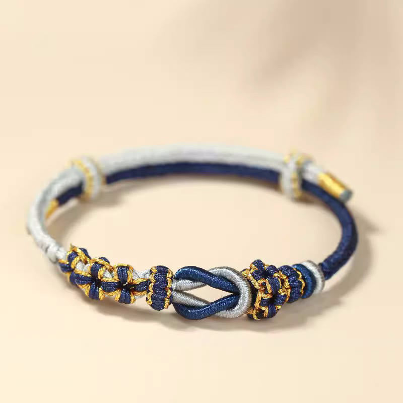 Handmade Red String Bracelet Eight Thread Peace Knot Protection