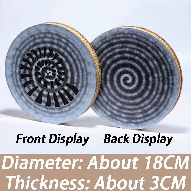 18CM Rainmaker Shaker Onomatopoeic Stream Drum Sound Healing Therapy Orff Instruments Meditation Yoga Rainmaker Shakers