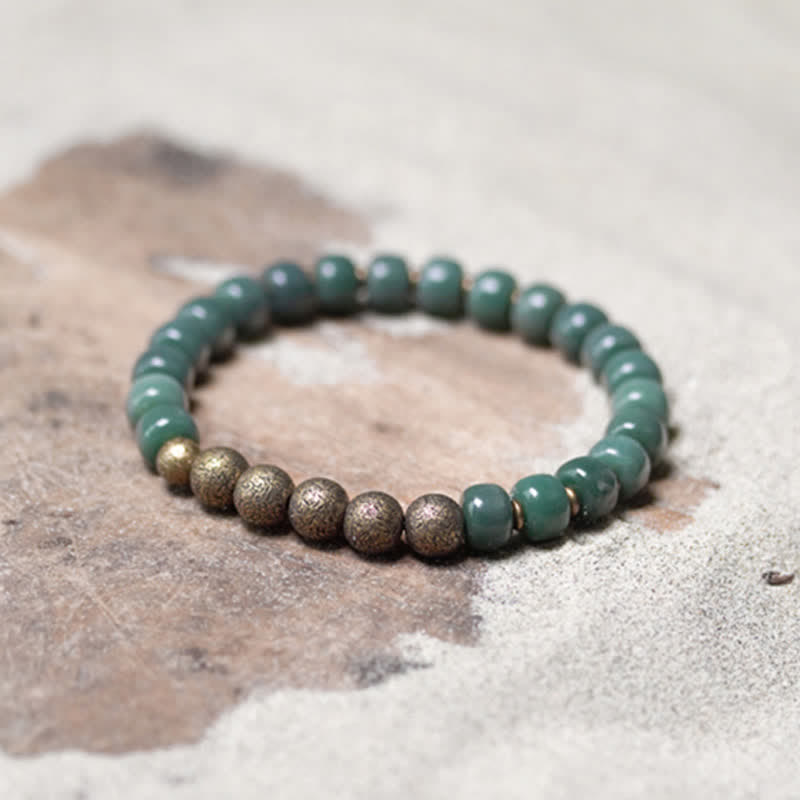 Tibetan Bodhi Seed Success Bracelet 6x8mm Copper Unisex