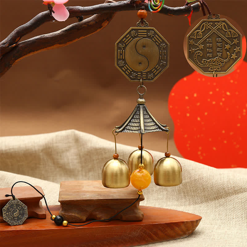 Feng Shui Copper Wind Chime Bell for Luck & Harmony