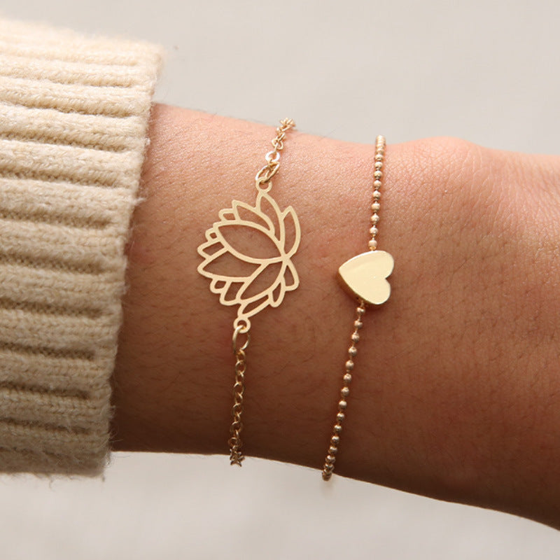 Adjustable Lotus Flower Lotus Bracelet for Enlightenment & Love