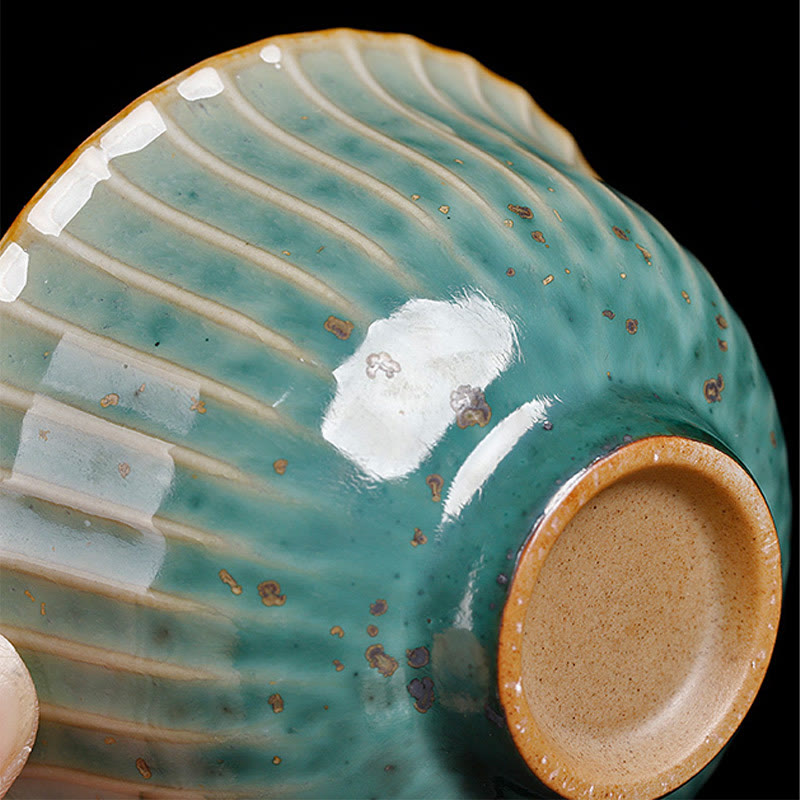 Retro Glaze Kiln Change Ceramic Gaiwan Tea Cup 150ml