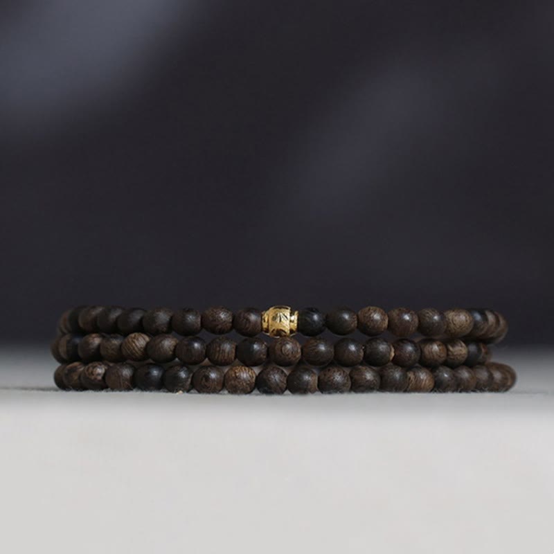 5mm Agarwood Wood Mala Bracelet for Balance and Protection