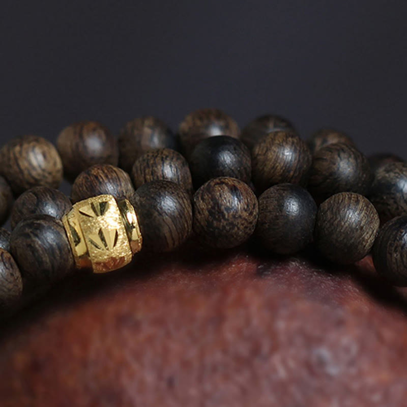 5mm Agarwood Wood Mala Bracelet for Balance and Protection