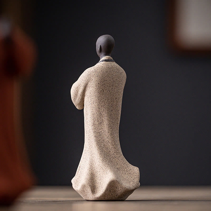 5x5x13cm Ceramic Meditating Buddha Statue for Serenity