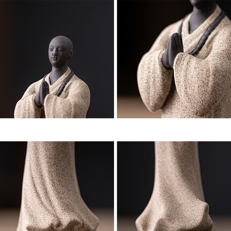 5x5x13cm Ceramic Meditating Buddha Statue for Serenity