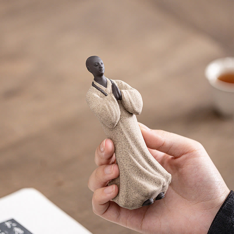 5x5x13cm Ceramic Meditating Buddha Statue for Serenity