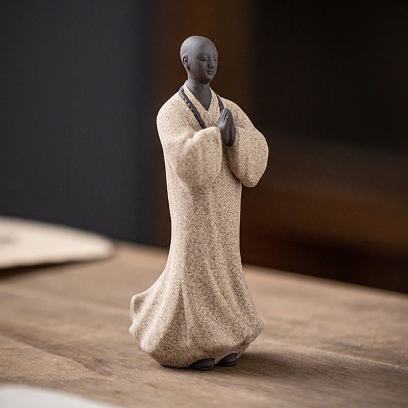 5x5x13cm Ceramic Meditating Buddha Statue for Serenity