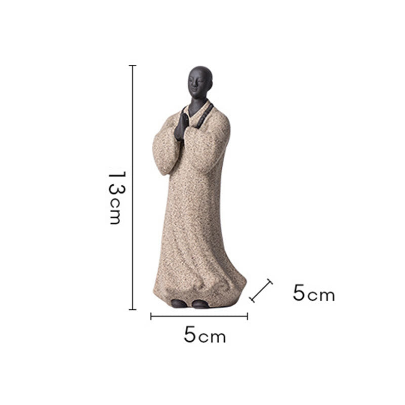 5x5x13cm Ceramic Meditating Buddha Statue for Serenity