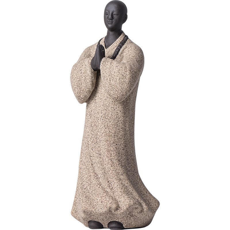 5x5x13cm Ceramic Meditating Buddha Statue for Serenity