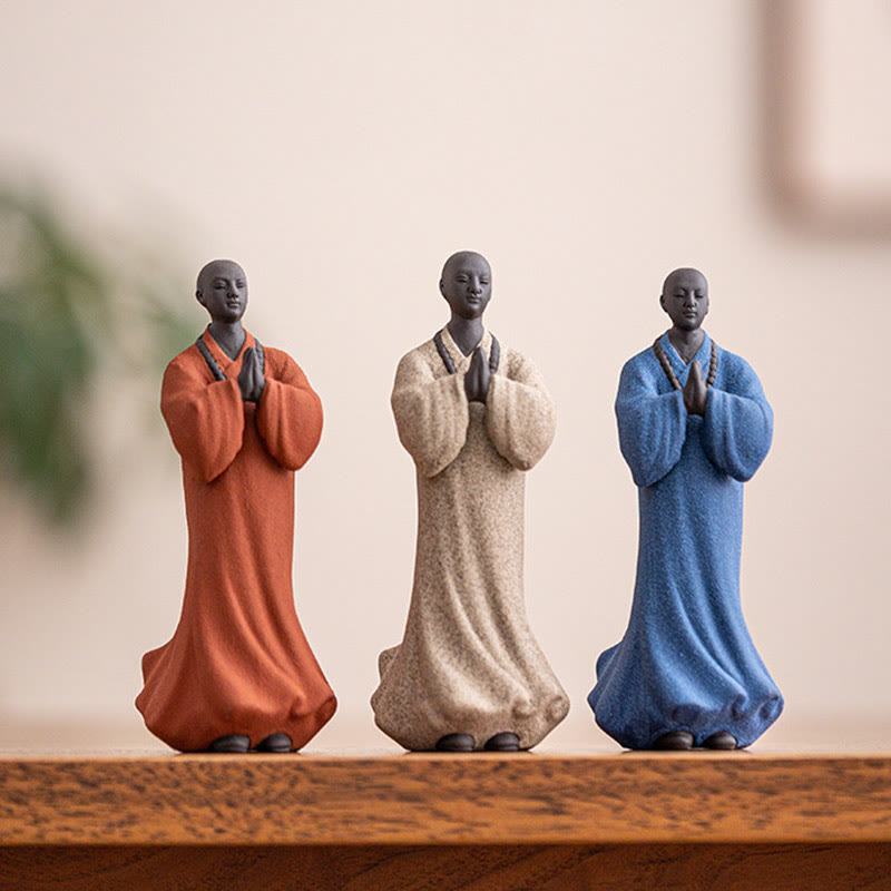 5x5x13cm Ceramic Meditating Buddha Statue for Serenity