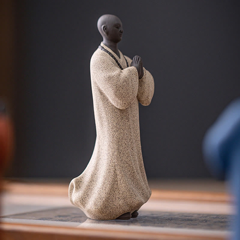 5x5x13cm Ceramic Meditating Buddha Statue for Serenity