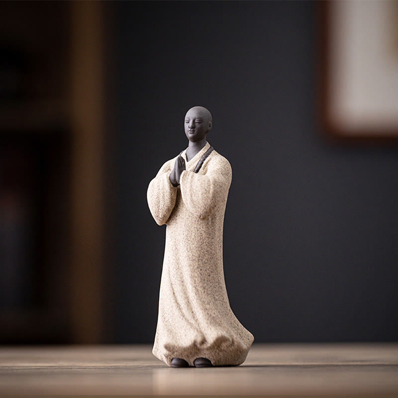 5x5x13cm Ceramic Meditating Buddha Statue for Serenity