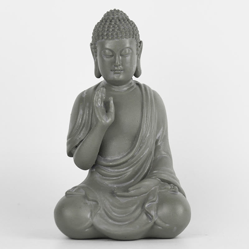 6.2-inch Small Resin Buddha Statue for Meditation and Compassion