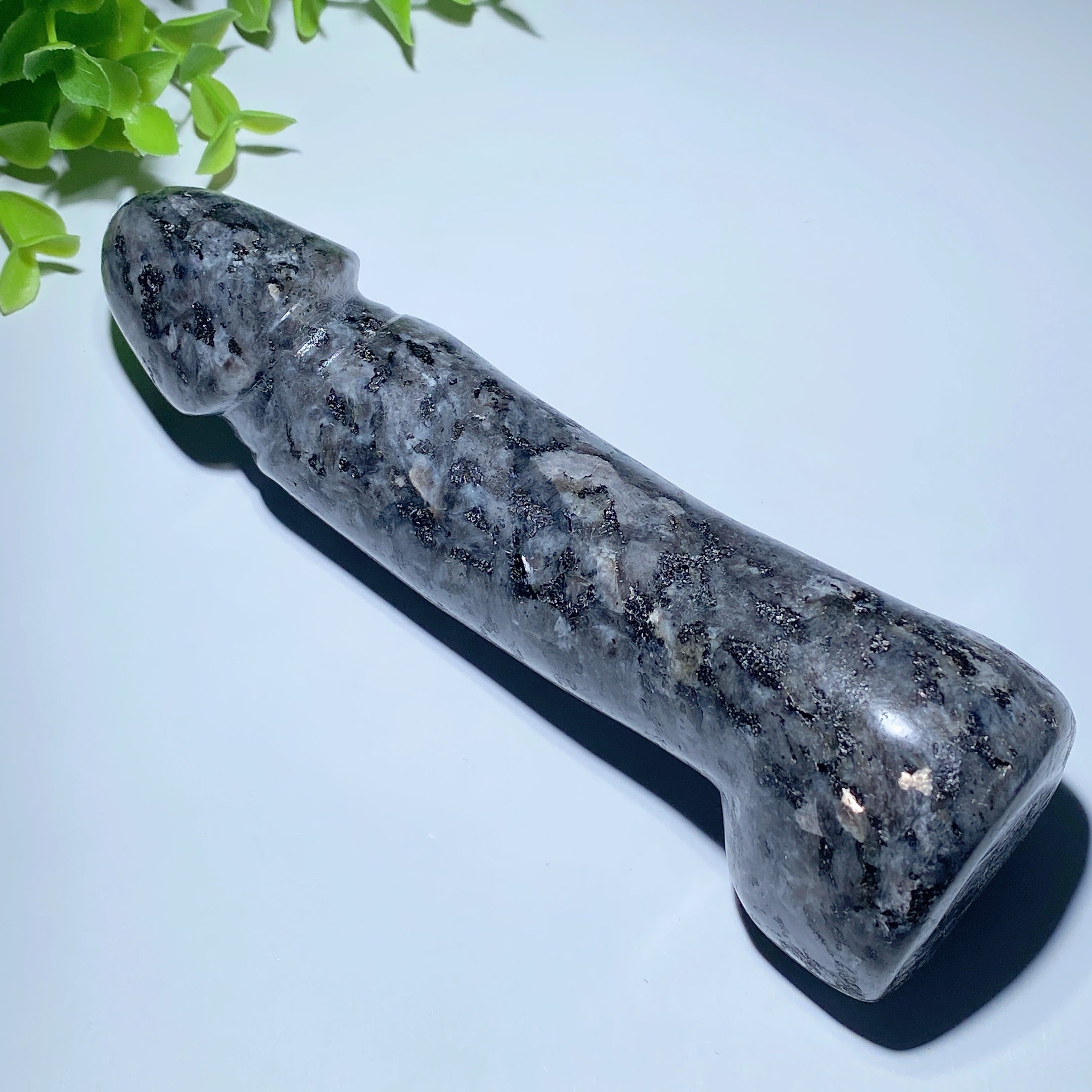 6.5 inch Larvikite Crystal Ding Ding Carving for Healing