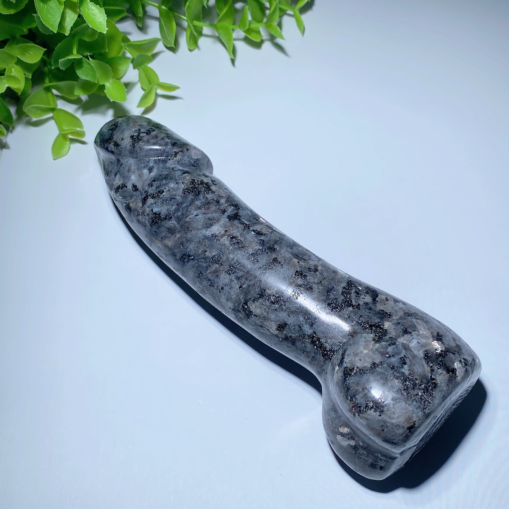 6.5 inch Larvikite Crystal Ding Ding Carving for Healing