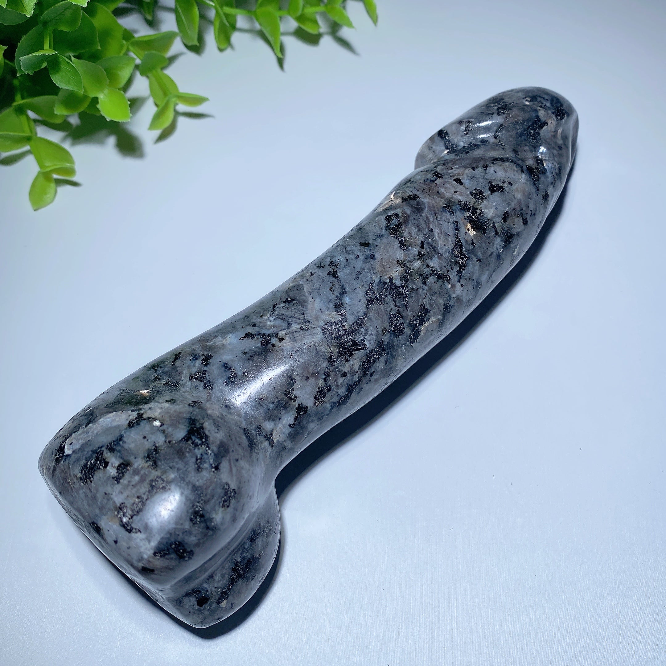 6.5 inch Larvikite Crystal Ding Ding Carving for Healing