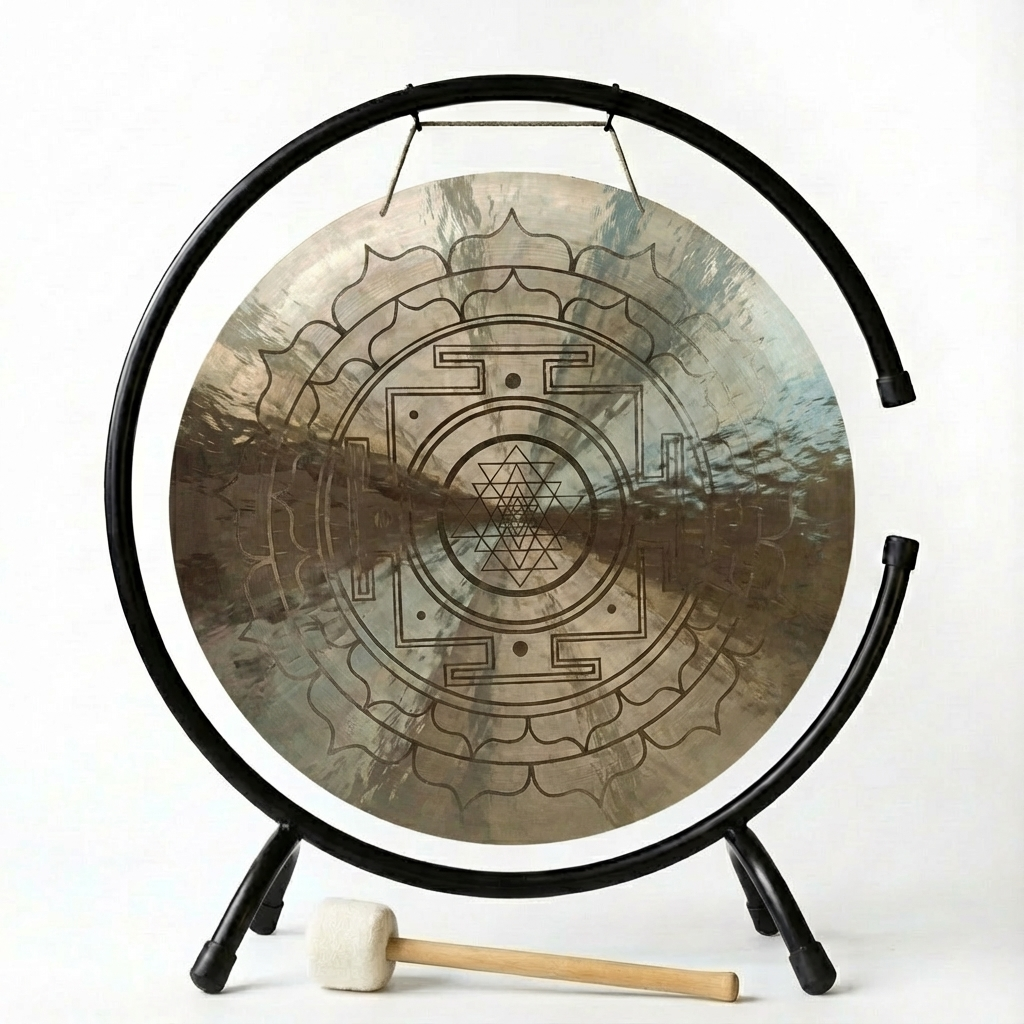 6 to 52 Inch Sri Yantra Wind Gong for Meditation