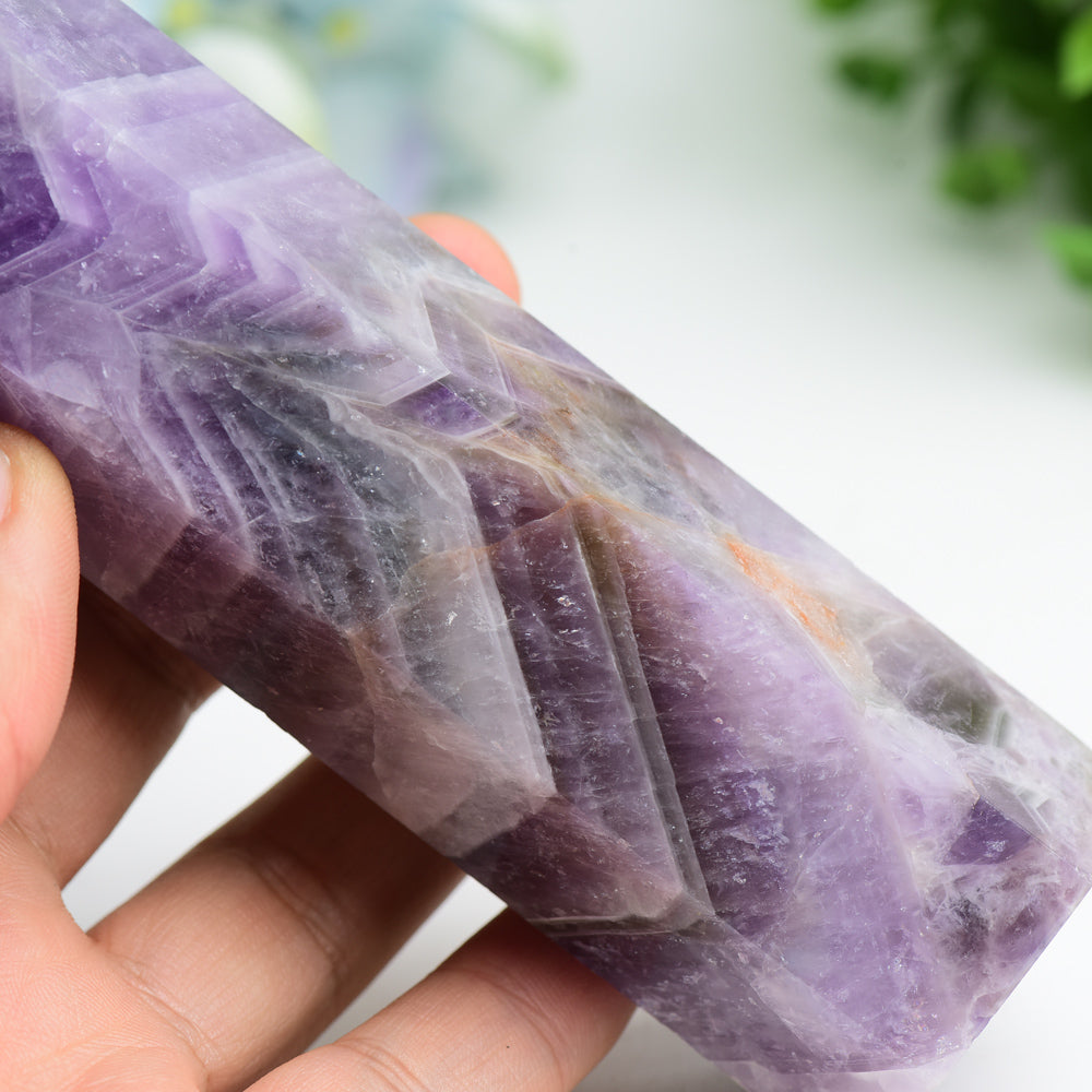 6-8 Inch Dream Amethyst Crystal Tower Energy | Healing Sounds
