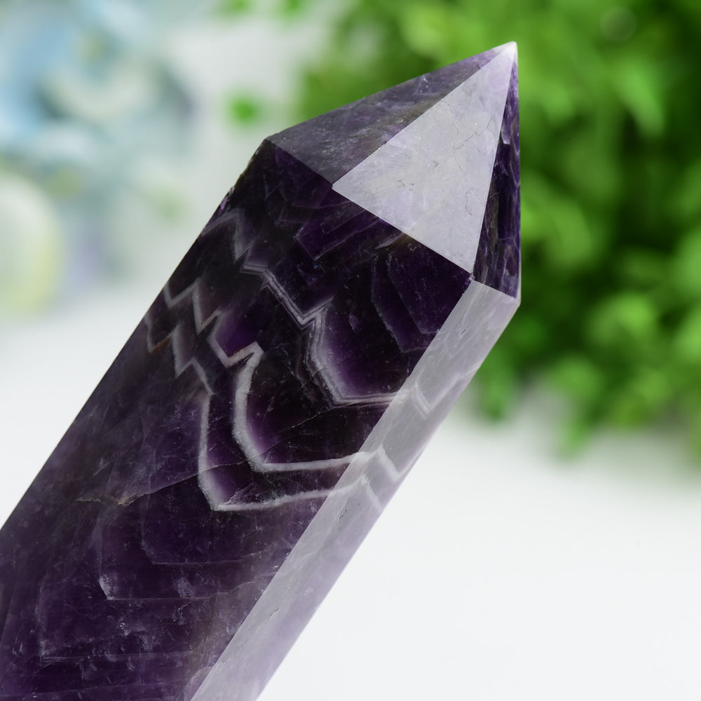 6-8 Inch Dream Amethyst Crystal Tower Energy | Healing Sounds