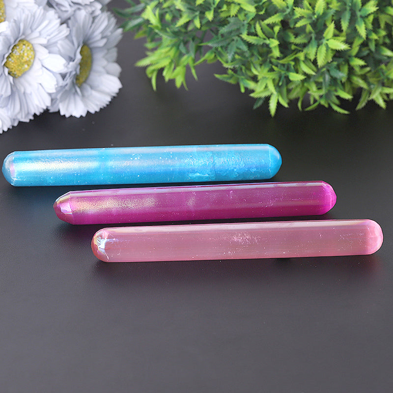 6-Inch Aura Angel Selenite Crystal Wand for Healing