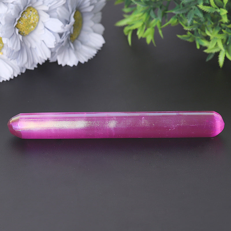 6-Inch Aura Angel Selenite Crystal Wand for Healing