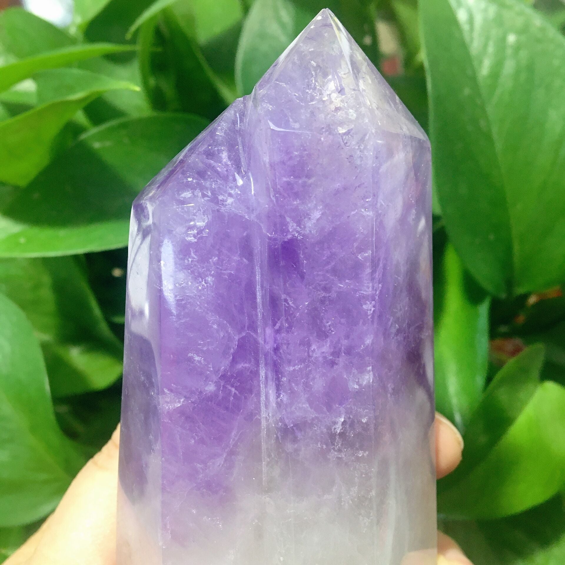 6 Inch Purple Amethyst Double Terminated Crystal Points