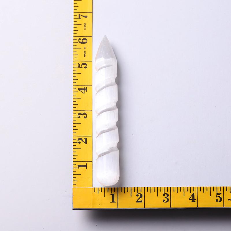 6 Inch Selenite Crystal Wand - Peace and Clarity