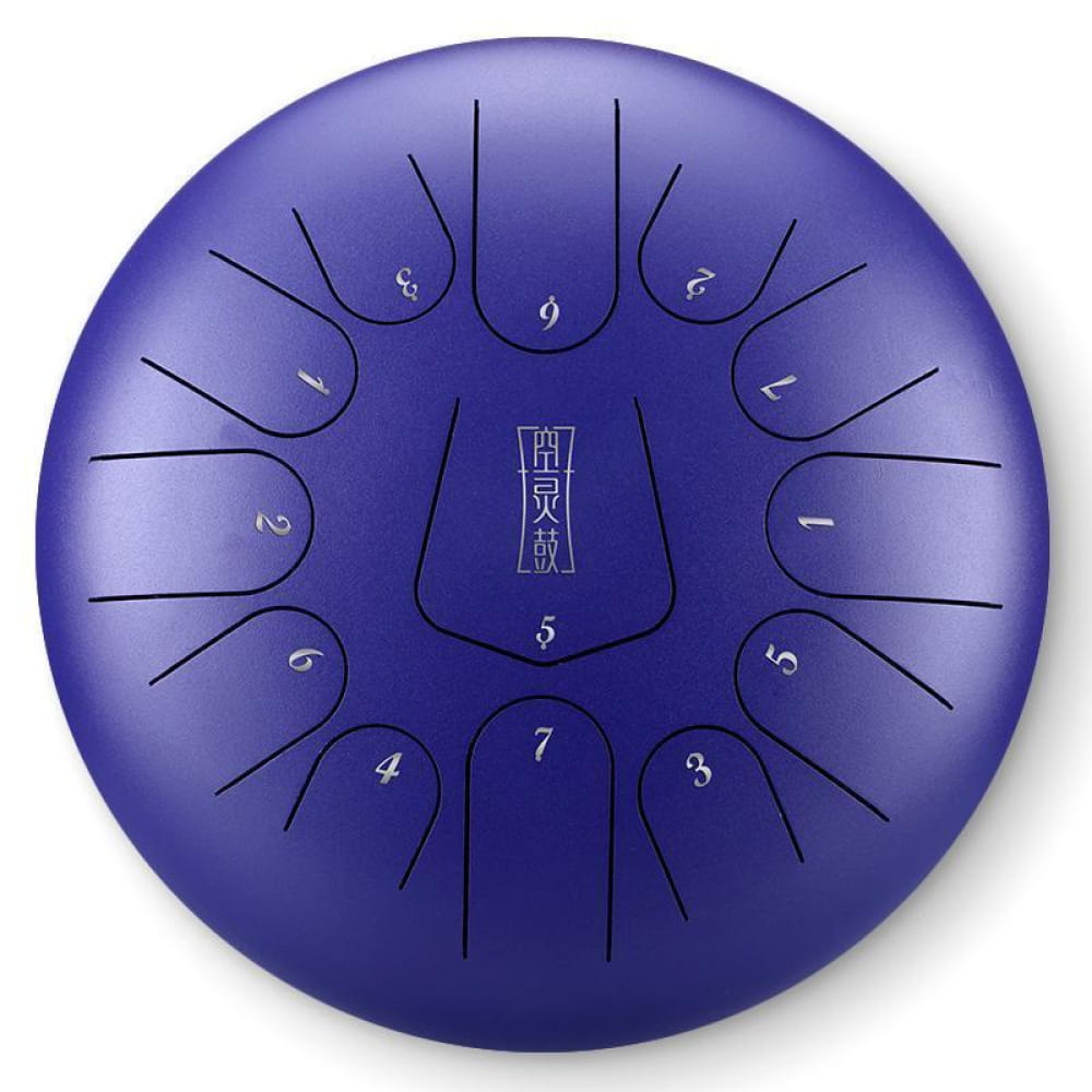 6-Inch Steel Tongue Drum 8 Notes for Beginners & Kids - 12 Inches / 13 Notes / BLUE Musical