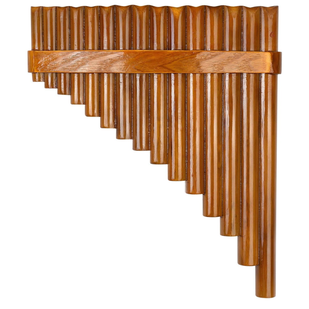 G Key Bamboo Pan Flute made of bamboo pipes bound with wooden strips