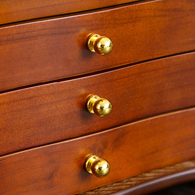 Large Vintage Wooden Jewelry Box with Mirror | Healing Sounds