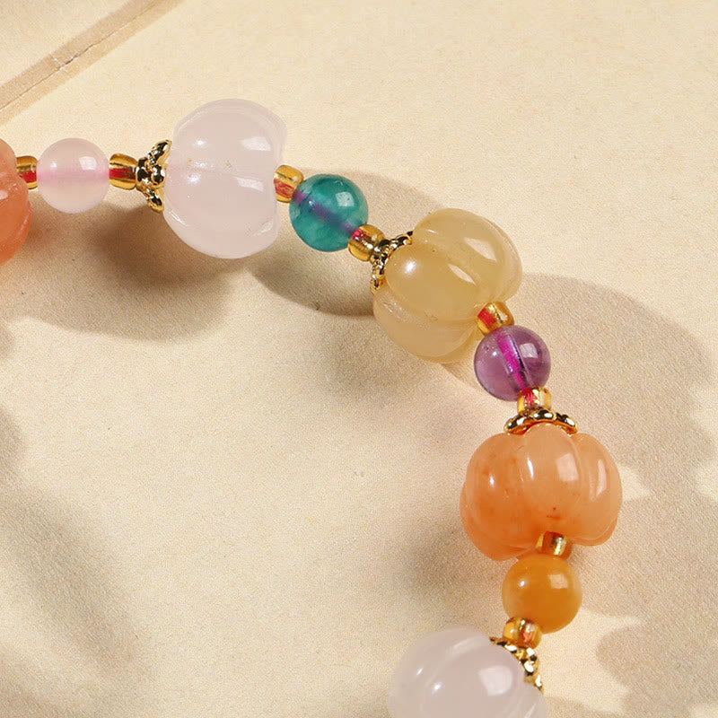 Golden Silk Jade Wealth Bracelet with Pixiu for Luck