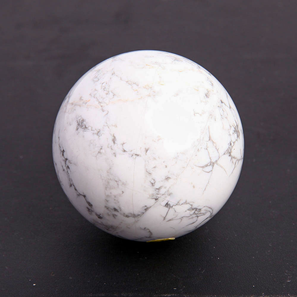 60mm Howlite Crystal Sphere for Healing & Balance