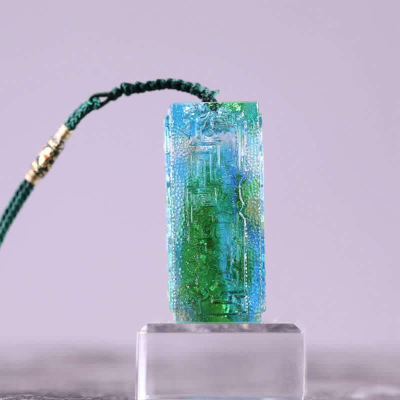 Liuli Feng Shui Crystal Art Piece for Zen Decor Balance