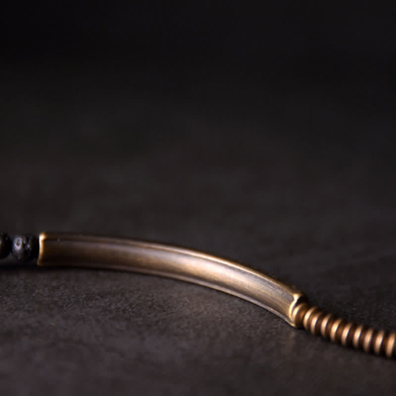Lava Rock Copper Unisex Spiritual Support Bracelet