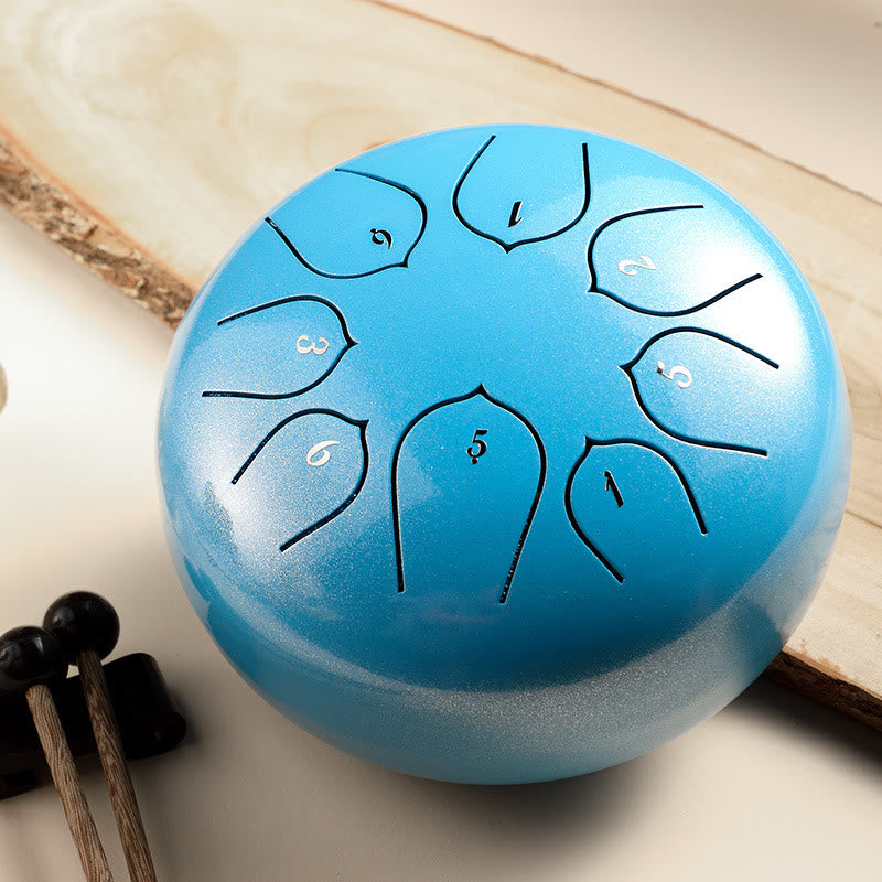 8 Note Steel Tongue Drum Kit for Meditation & Sound Healing