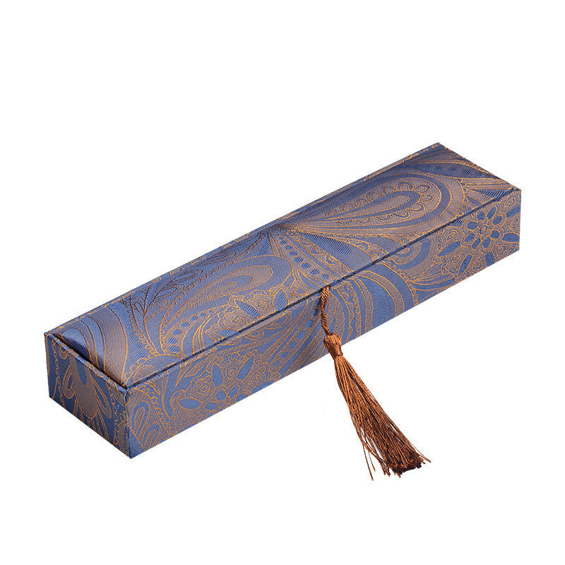 Blue Jewelry Storage Box for Spiritual Malas & Necklaces