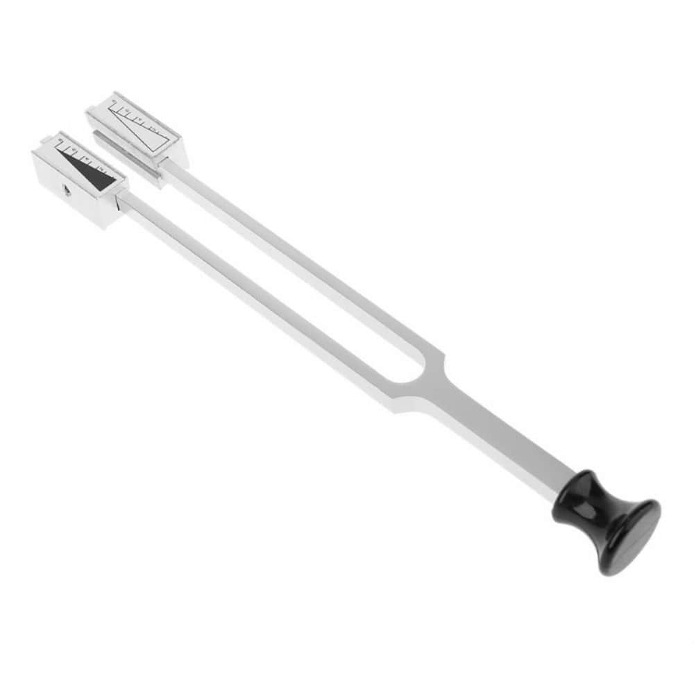 Medical tuning fork with a black rubber base for 64 Hz & 128 Hz healing