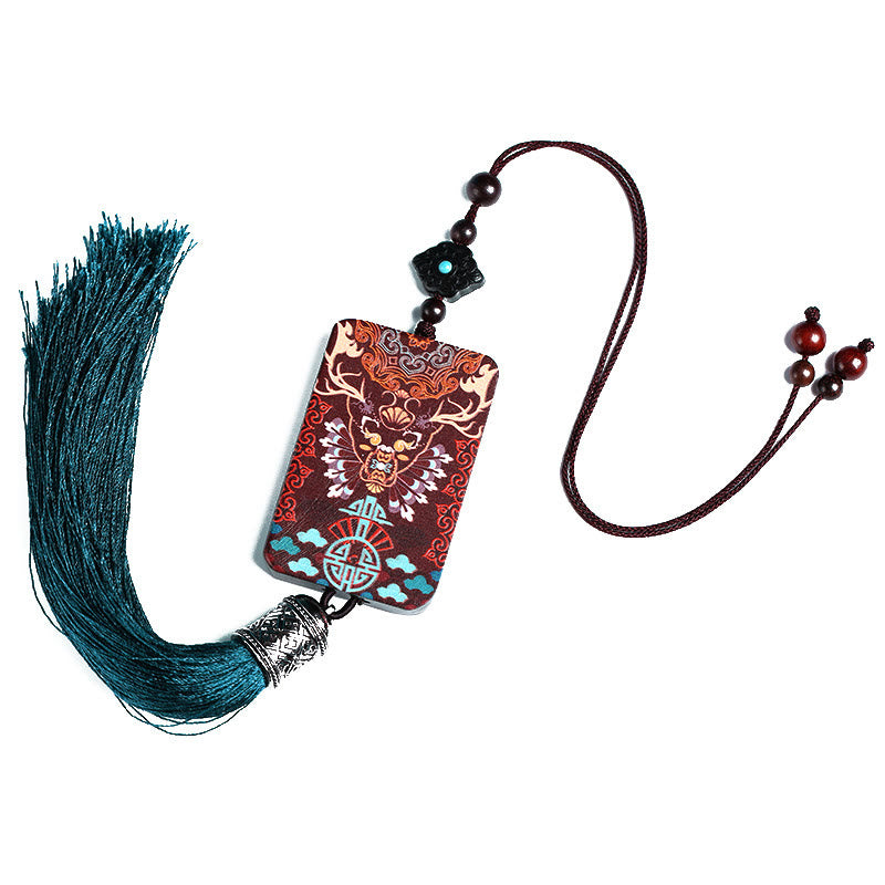 Ebony Wood Car Hanging Decoration for Balance & Calm