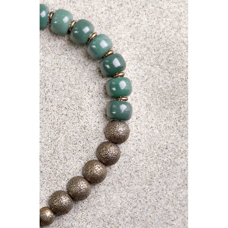 Tibetan Bodhi Seed Success Bracelet 6x8mm Copper Unisex