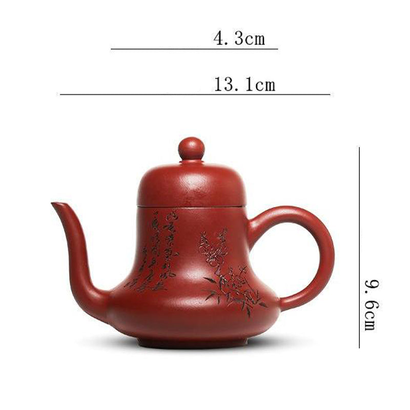 Vintage Purple Clay Kung Fu Teapot 130ml Zen Decor