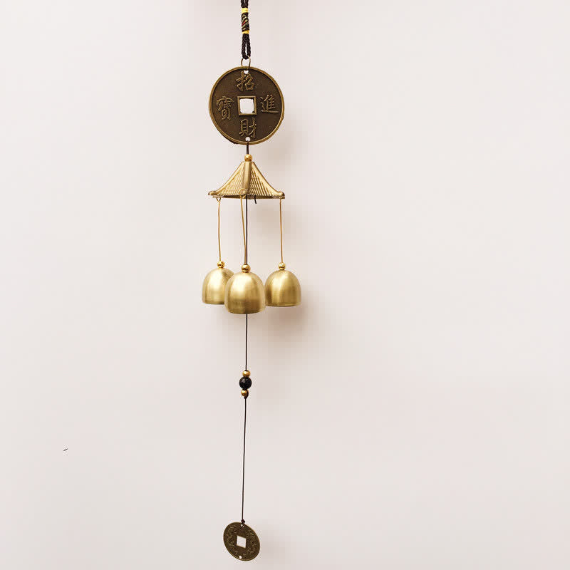 Blessing Elephant Bagua Copper Chime Bell for Home Balance
