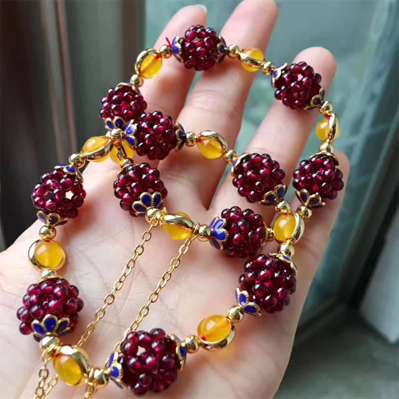3mm Garnet & Amethyst Calm Bracelet for Women’s Healing