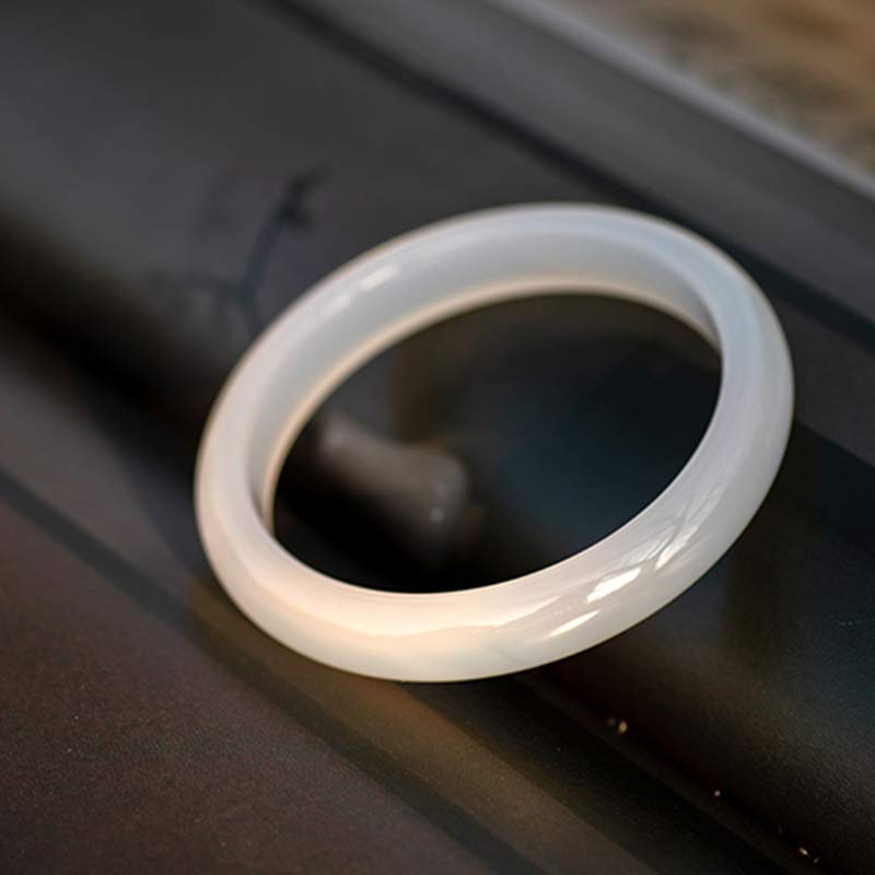 Chalcedony Harmony Bracelet Positive Energy Bangle 54mm