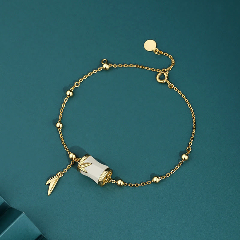 Hetian White Jade Luck Necklace & Bracelet | Sterling Silver & 22K Gold