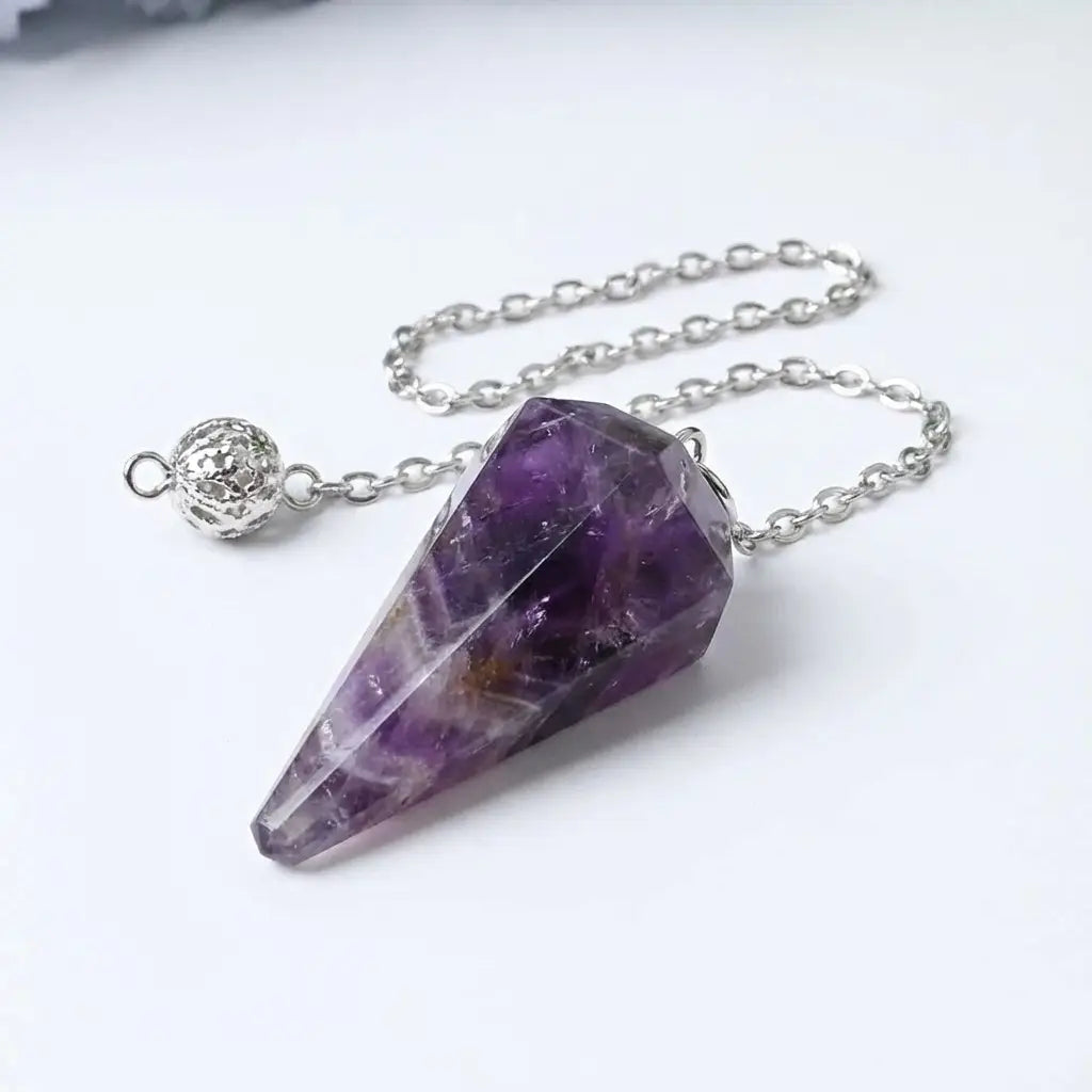 2-Inch Crystal Point Pendulum for Healing & Energy