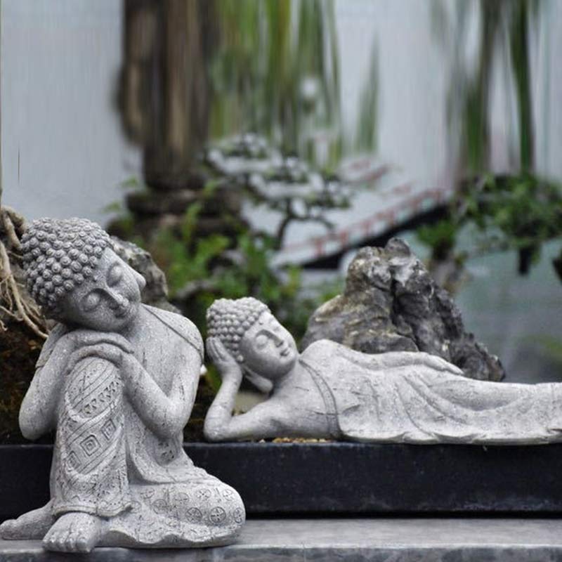 Tibetan Resin Buddha Statue for Meditation and Serenity